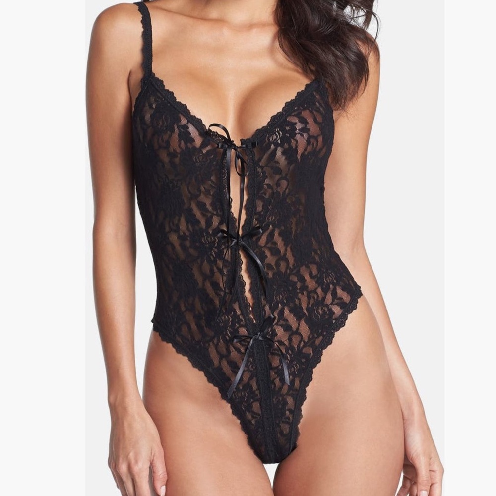 ✨ Hanky Panky Signature Lace Racy Open Teddy – NWT ✨